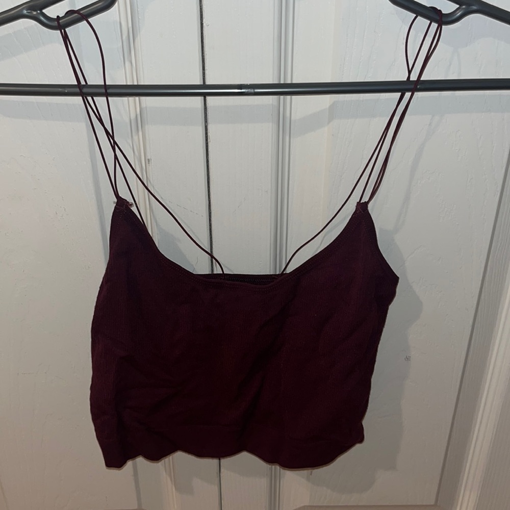 Urban Outfitters out from under cropped tank top purple